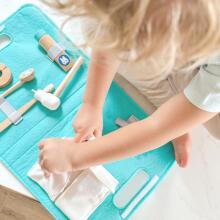 TOOKY TOY Маленький стоматологический набор Чемоданчик доктора 19 предметов. ЛСЦ