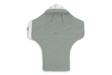 MUSLIN CARRY-COT SWADDLE BLANKET BRANCH GREEN