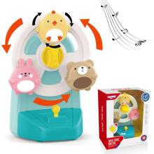 WOOPIE BABY mūzikas kastes karuseļa dzīvnieku muzikālā izglītojošā rotaļlieta