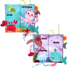 WOOPIE BABY Jūras dzīvnieku astes auduma grāmata