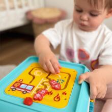 WOOPIE BABY daudzfunkcionāls Montessori aktivitāšu kubs 6in1 - 18m+