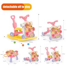 WOOPIE BABY 5in1 bērnu staigulītis daudzfunkcionāls rozā 1+