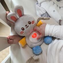 WOOPIE BABY интерактивная мягкая игрушка для младенцев со светом и звуком кролик-спящий розовый