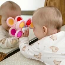 WOOPIE BABY Космический спиннер Pop-it, сенсорная игрушка, сменная, 3 шт., розового цвета.