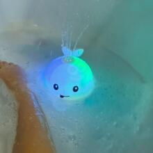 WOOPIE Whale Glowing Fountain Bath Toy - White
