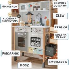 WOOPIE GREEN Wooden Interactive Kitchen 9in1 with Washing Machine and Board