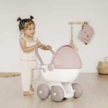 SMOBY Baby Nurse Deep Doll Stroller with Plastic Canopy