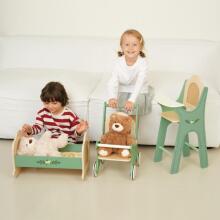 CLASSIC WORLD Wooden Vintage Doll Carriage