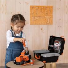 SMOBY Black &amp; Decker Tool Case + Car in Parts
