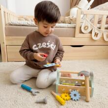 TOOKY TOY Wooden Tool Box Set 18 pcs.