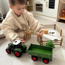 WOOPIE mini fermas komplekts, traktors, dzīvnieki, ferma, apmetne, lauksaimnieka instrumenti