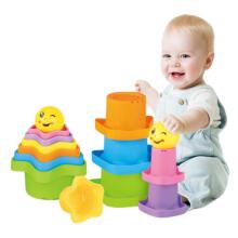 WOOPIE BABY Piramīdas Sensorās Krūzītes Zvaigznes + Bumba