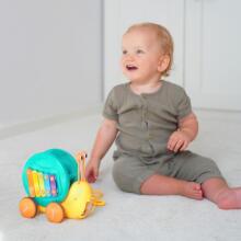 WOOPIE 4in1 Pull Snail Cymbals Gears Сенсорная пусковая установка + Маленькая машинка