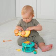 WOOPIE 4in1 Pull Snail Cymbals Gears Сенсорная пусковая установка + Маленькая машинка