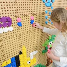 MASTERKIDZ 64 ģeometriskas formas tapiņu komplekts STEM tāfelēm