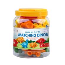 WOOPIE Montessori Learning Letters Colors Set Dinosaurs to Assemble "Match the Letters" 13 pcs.