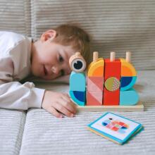 TOOKY TOY Краб Деревянный пазл Стопки блоков Пастель