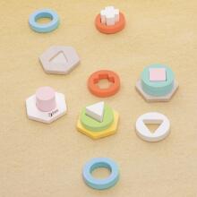 CLASSIC WORLD Montessori formu un krāsu šķirošanas puzles tornis