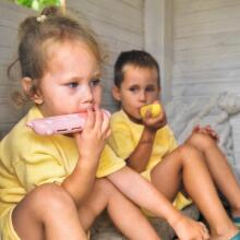 WOOPIE Colorful Harmonica for Children Dog