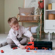 WOOPIE Set Truck Transporter 3in1 Red 11 pcs.