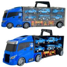 WOOPIE Set Truck Transporter 3in1 Blue Police