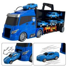 WOOPIE Set Truck Transporter 3in1 Blue Police