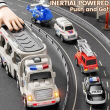 WOOPIE Road Tow Truck Set of 5 Cars - Ambulance