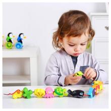 TOOKY TOY Wooden Beads Threading Blocks Sea Animals 13 pcs.