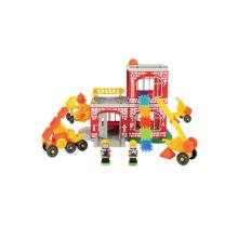 MOCHTOYS Hedgehog Pin Bricks FIRE BRIGADE in a box of 100 pieces + 2 Figures