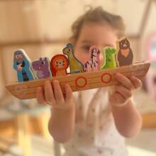TOOKY TOY Деревянный пазл для детей Ной и животные