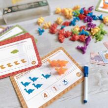 WOOPIE Izglītojošais komplekts Montessori skaitīšanas apguvei, krāsu šķirotājs, dzīvnieki, 83 gab.