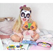 WOOPIE ART&amp;FUN radošais filca masku komplekts, 4 gab.
