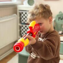 WOOPIE putu lodīšu pistoles komplekts ar šauteni + masku bērniem, automātiskais palaišanas mehānisms, 11 gab.