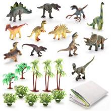 WOOPIE Dinosaur Park Set Figures + Mat and Accessories 23 pcs.