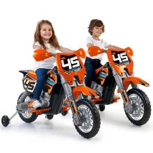 FEBER Orange 6V Battery Cross Motorcycle for Children