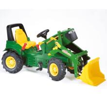 Rolly Toys rollyFarmtrac John Deere 7930 - pedāļu traktors ar kausu, zaļš