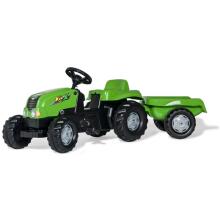 ROLLY TOYS rollyKid NH T 7040 Pedal Tractor with Trailer Light Green
