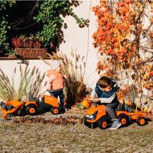 FALK Kubota Orange Tractor with Trailer + accessories from 1 year