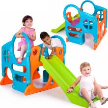 FEBER Large Playground Activity Center Slide 100 cm Climbing Wall Shapes