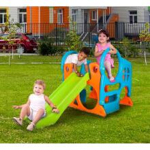 FEBER Large Playground Activity Center Slide 100 cm Climbing Wall Shapes