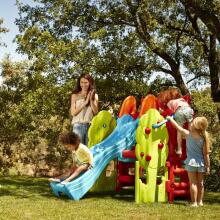 FEBER Playground with Slide and Table Wood House