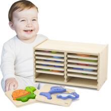 Viga Toys Wooden Puzzle 12 Boards