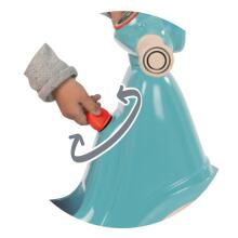 Smoby Blue Ride-on Scooter Retro Silent Wheels Scooter