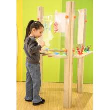 CLASSIC WORLD EDU Transparent Easel Acrylic Board XXL Art Center 3in1
