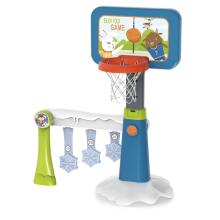 WOOPIE Set 2in1 Basketball Soccer Goal + Ball + Pump