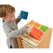 MASTERKIDZ Wooden Pyramid Educational Counting Colors Montessori