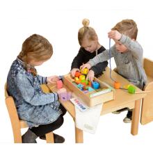 MASTERKIDZ lielais koka Montessori mežģīņu ievērējs