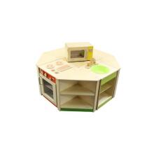 MASTERKIDZ Wooden Corner Kitchen Cabinet for Children