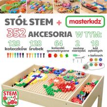 MASTERKIDZ koka izglītojošais galds + STEM sienas aksesuāri