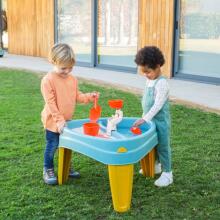 FEBER Water Table with Cover CASUAL 4in1 Sandbox Desk Picnic Table Accessories